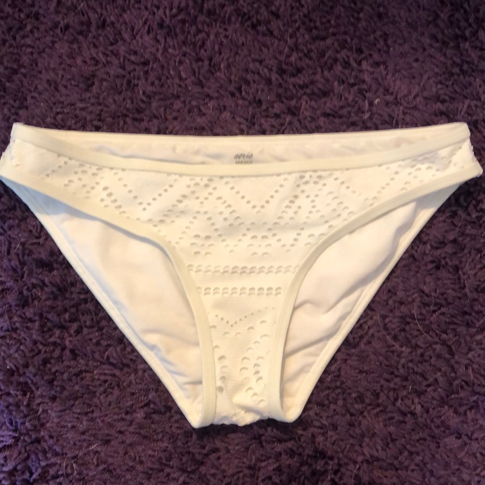 Aerie White Bikini Bottom